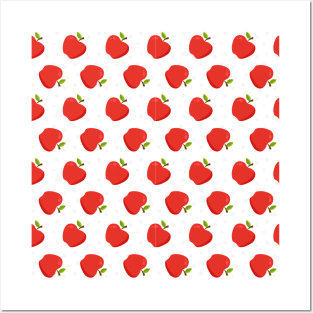 Cartoon Sweet Apple Pattern Art Prints Posters and Art